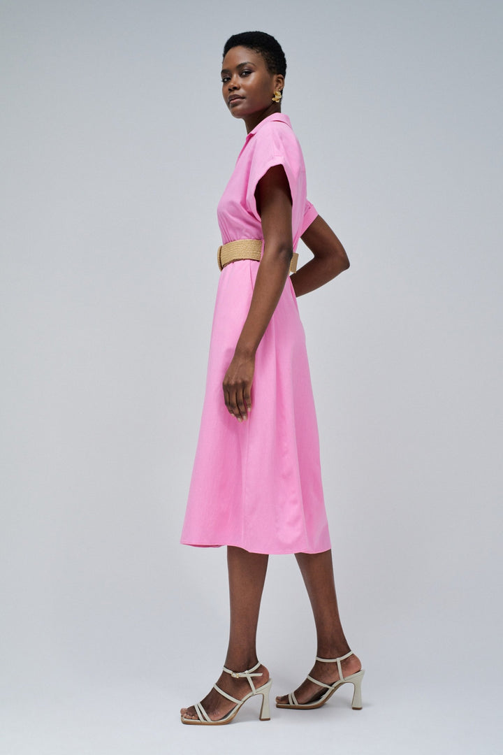 Salsa Pink Shirt Dress