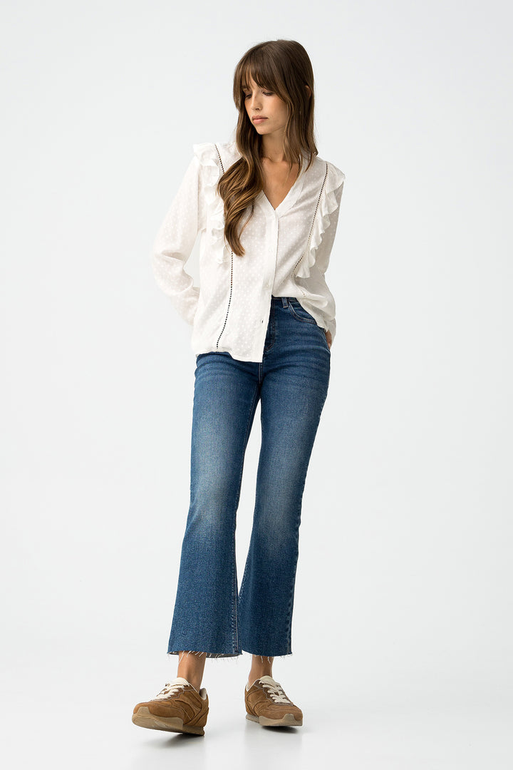 Tiffosi Megan Cropped Flare Jeans