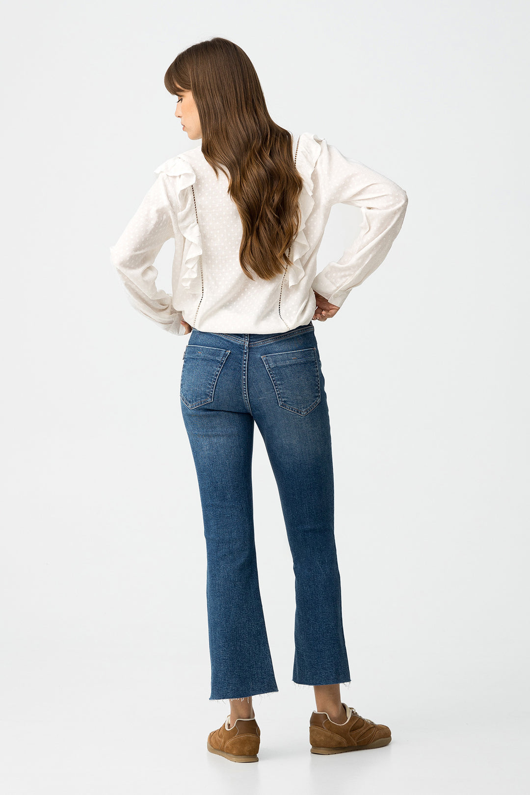 Tiffosi Megan Cropped Flare Jeans