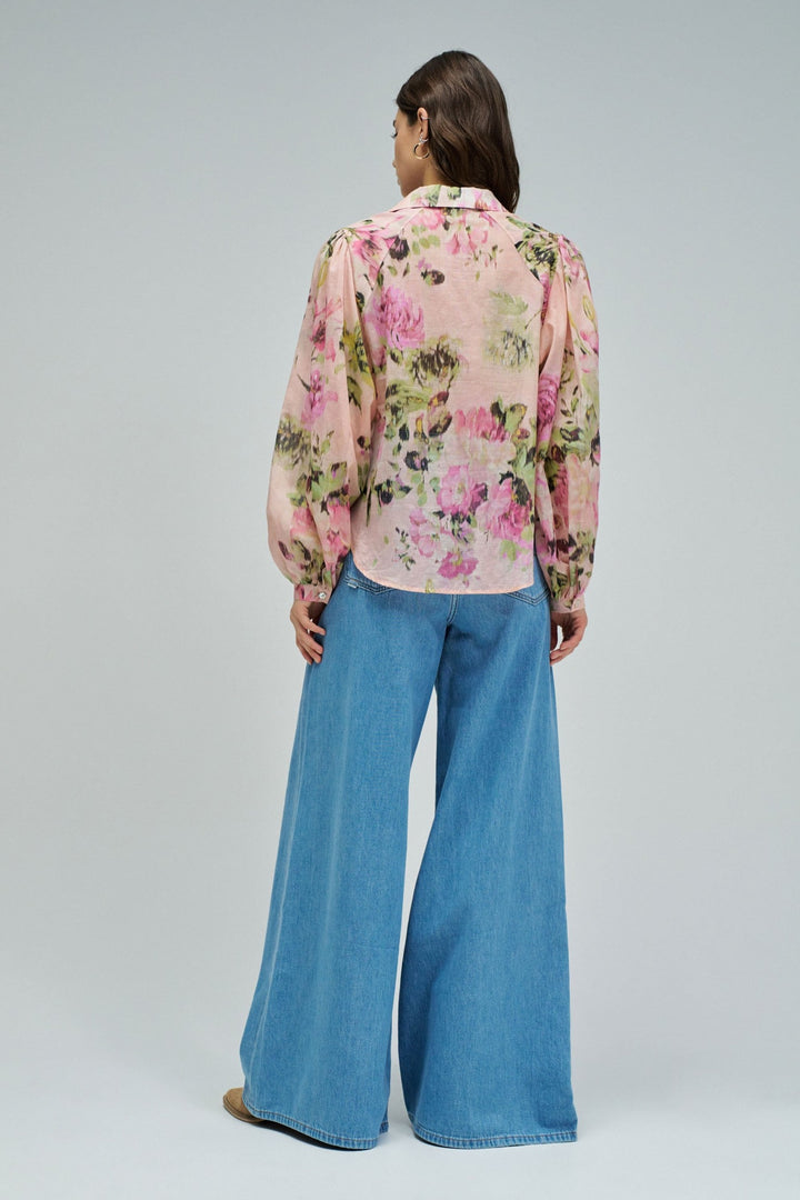 Salsa Pink Floral Shirt