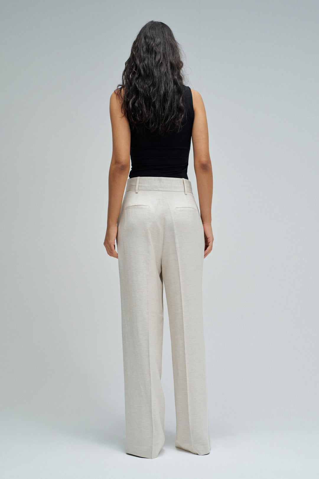 Salsa Beige Chino Wide Leg Trouser