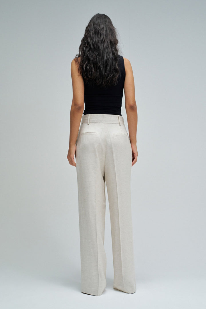 Salsa Beige Chino Wide Leg Trouser