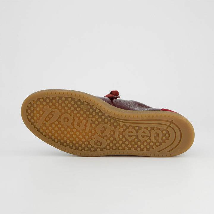 Paul Green Suede/Sportlack Wine Sneaker