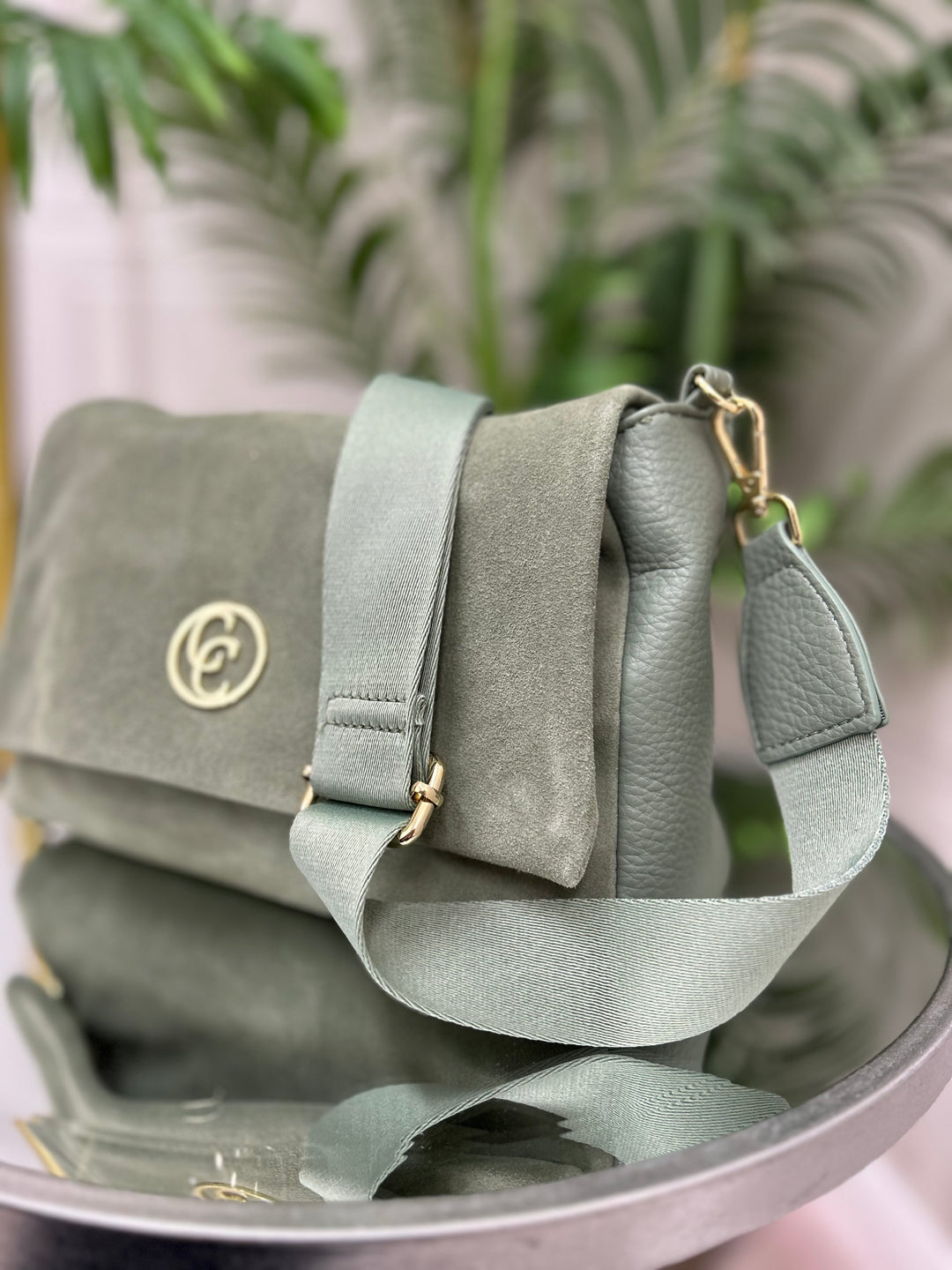 Carmela B. Serr. Kaki Handbag | 186201