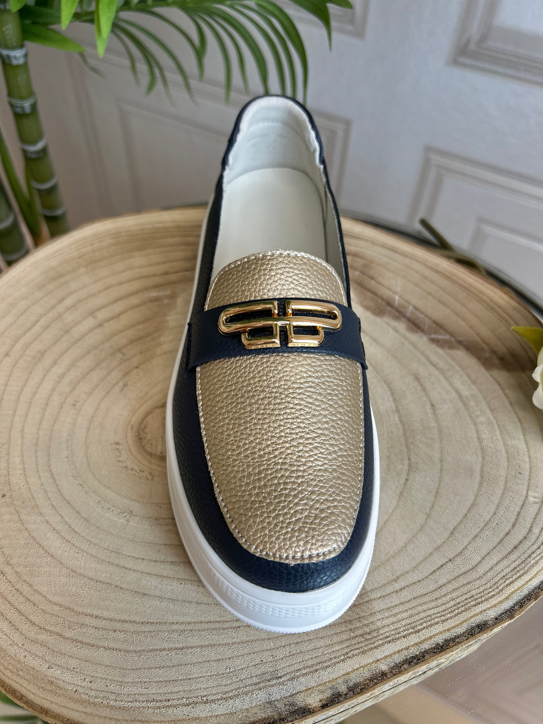 Patrizio Como Catanzaro Marino Oro Loafer