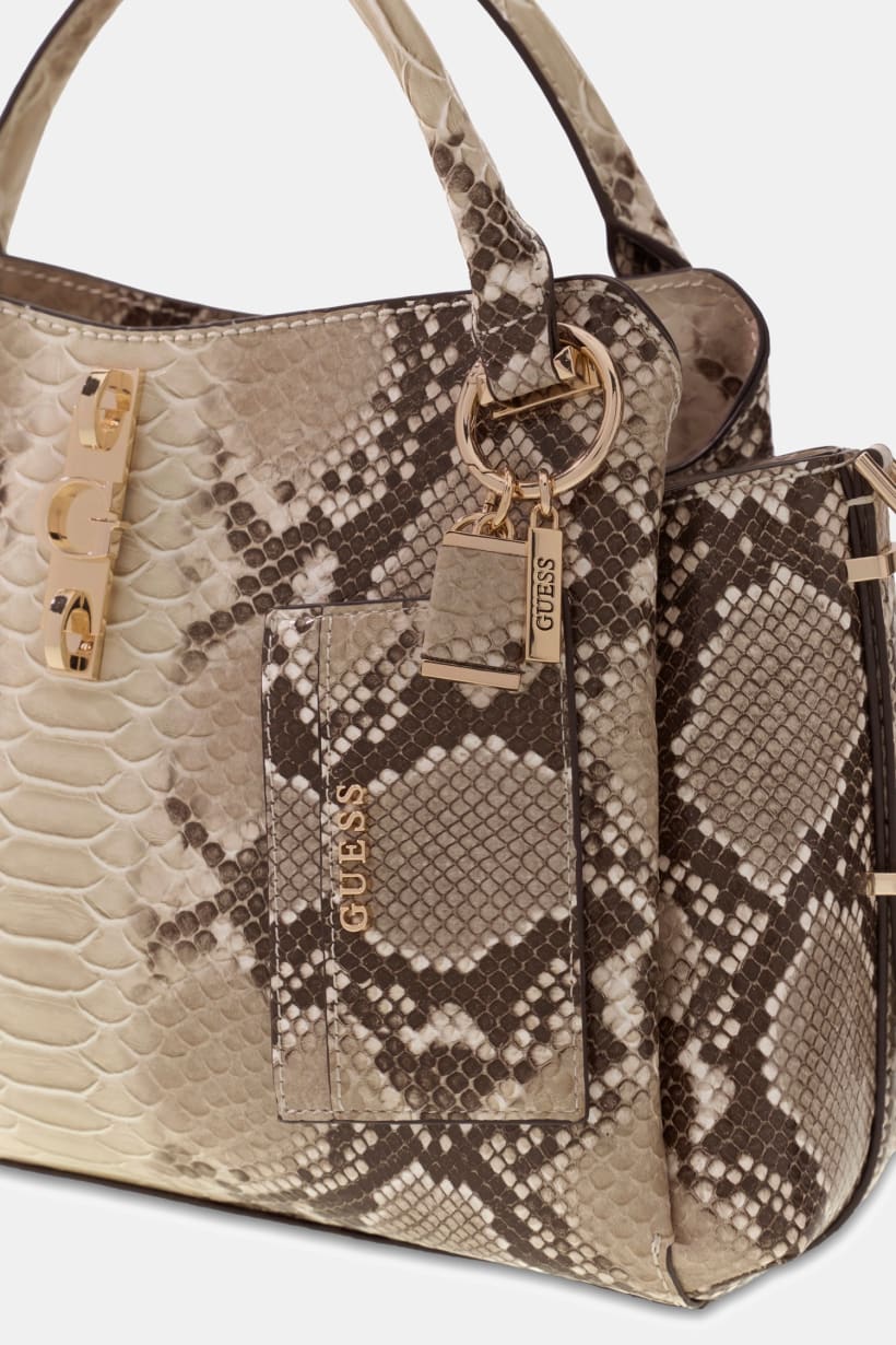 Guess Yvonne Animalier Print Handbag