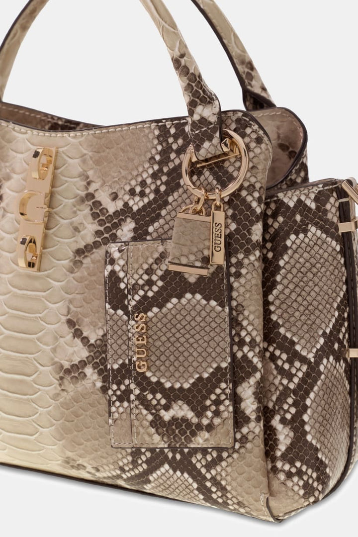 Guess Yvonne Animalier Print Handbag