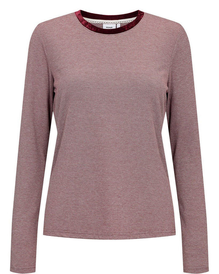 Numph Nutrinna LS Blouse | Syrah