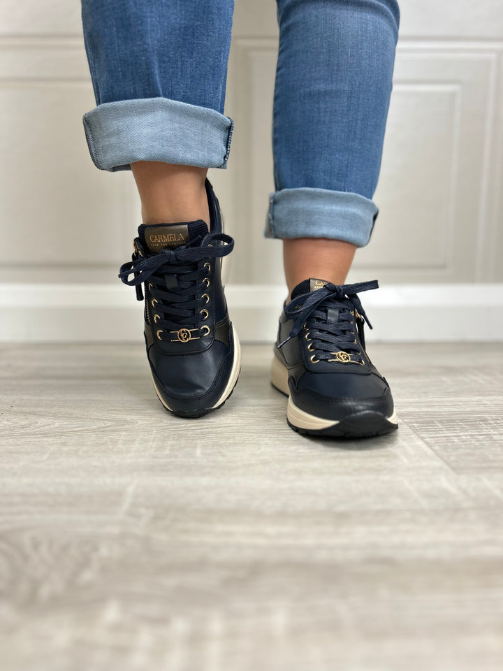 Carmela Z. Piel Navy Wedge (162442)