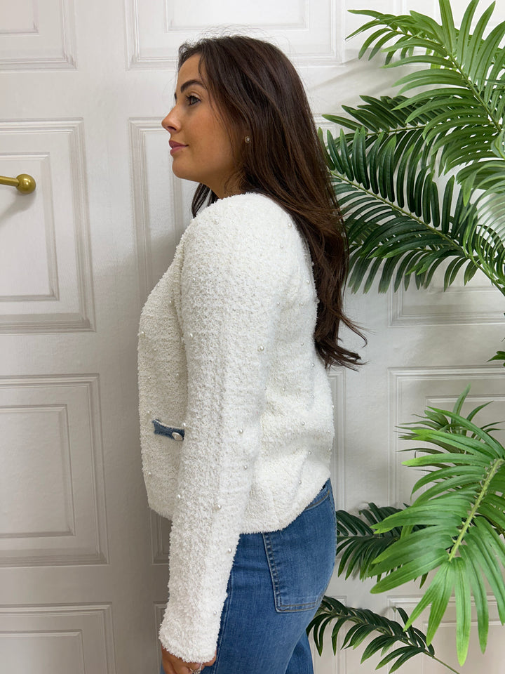 Salsa Cardi/Jacket Pearls & Glitter