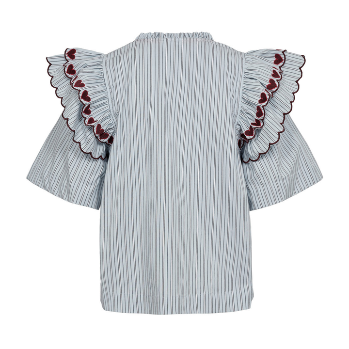 Numph Nuditty Floaty Blue Blouse