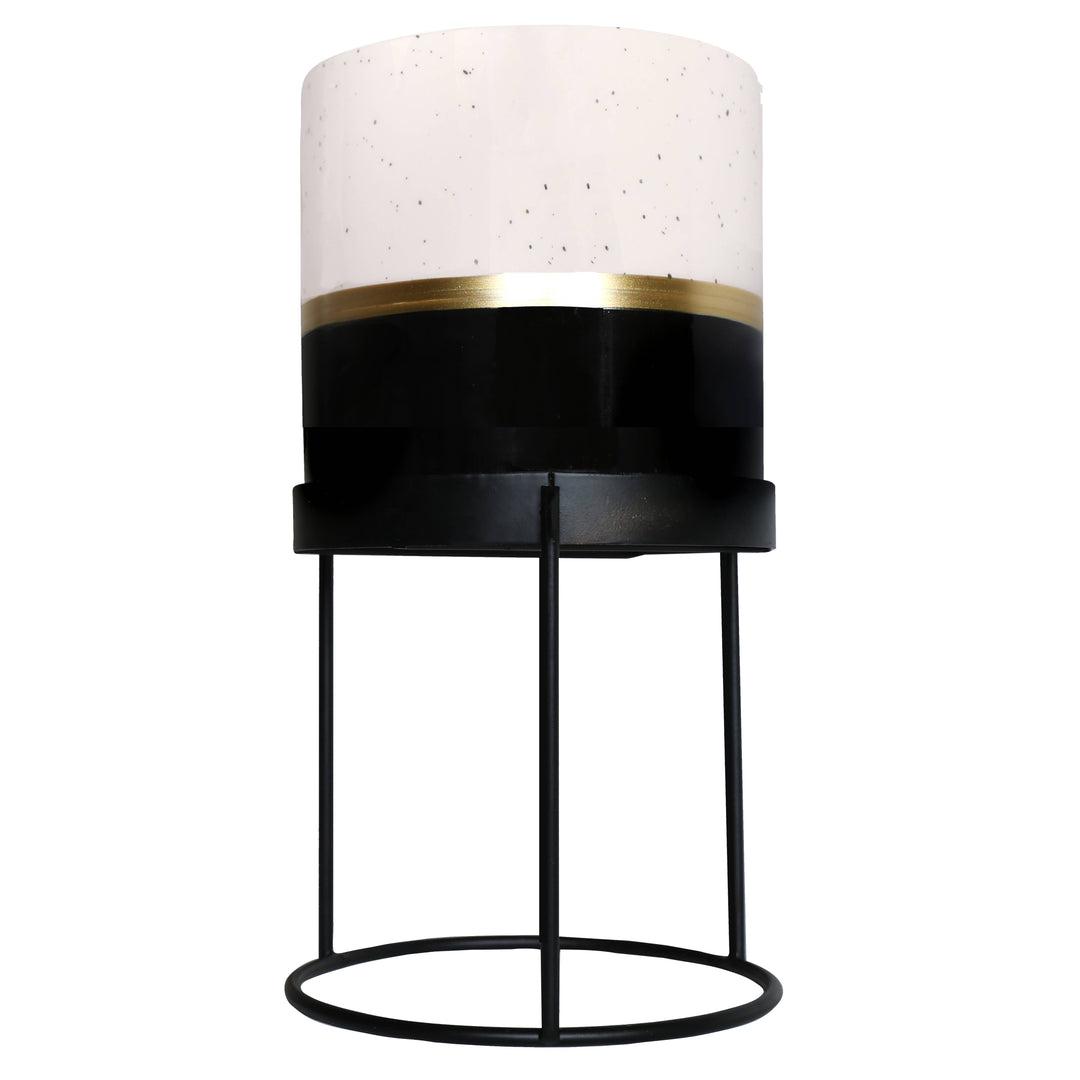Urban Gardener Small Ceramic Plant Pot with Stand