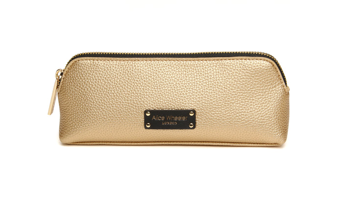 Alice Wheeler Kensington Make Up Bag | Gold Black