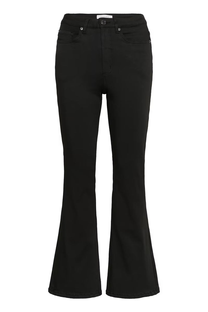 Kaffe Kaforest HW Slim Jeans | Black Deep