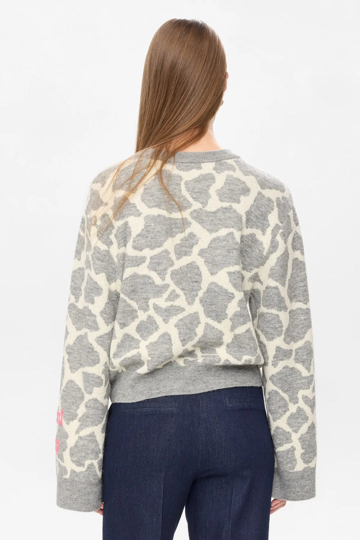 Numph Nugrif Pullover | Medium Grey Mel