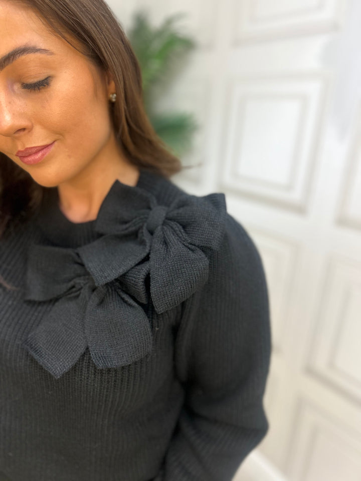 This Girl's Curiosity Priya Black Knit Sweater