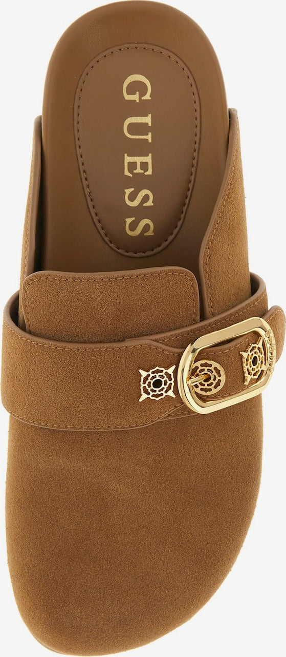 Guess Galavanta Brown Mules
