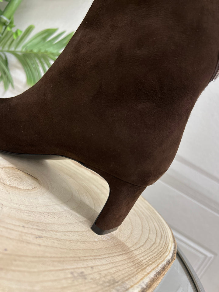 Guess Chocolate Brown Suede Boot