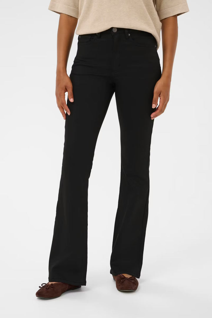 Kaffe Kaforest HW Slim Jeans | Black Deep