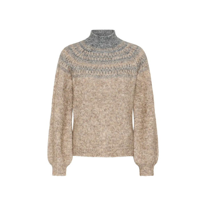 Kaffe Kagerda Knit Pullover | Brown Melange