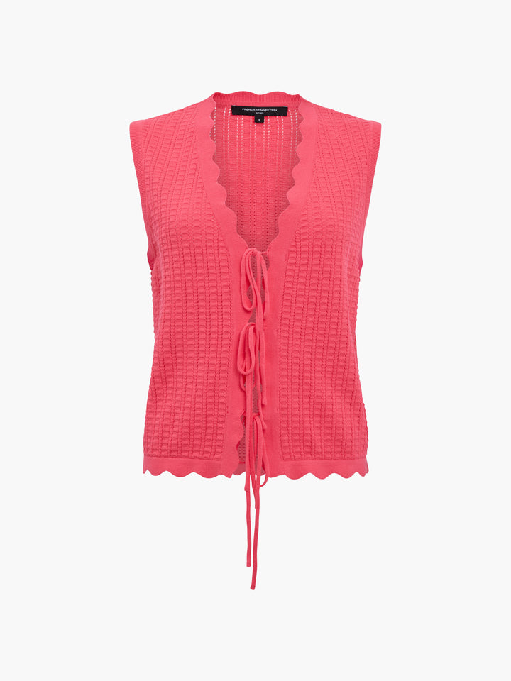 French Connection Lois Mozart Top Vest | Fuschia Pink