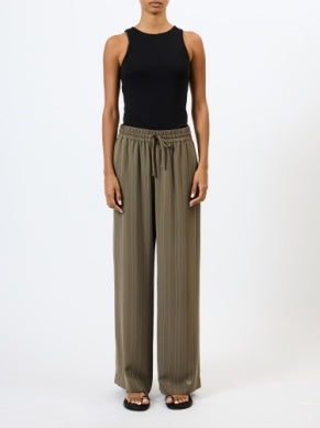 French Connection Erma Pinstripe Wide Leg Trouser