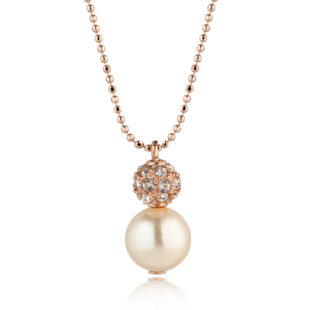 Knight &amp; Day Paulette Rose Gold &amp; Pearl Pendant