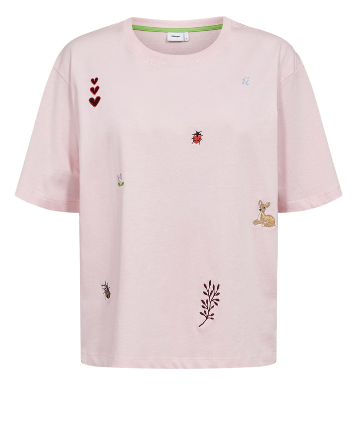 Numph Nutenia Boxy Pink Lady T-Shirt