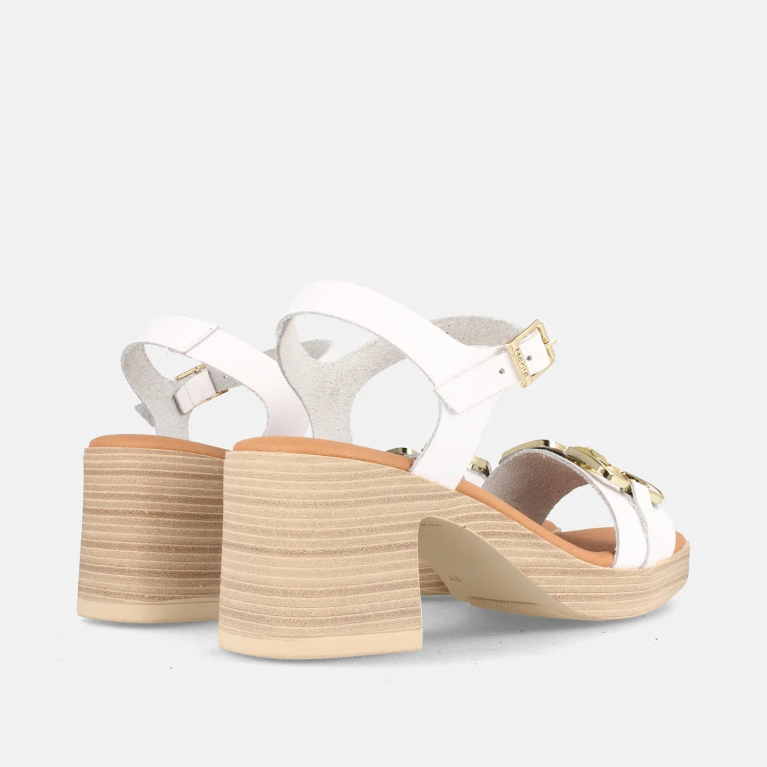 Marila Tulsa Grain White Sandal