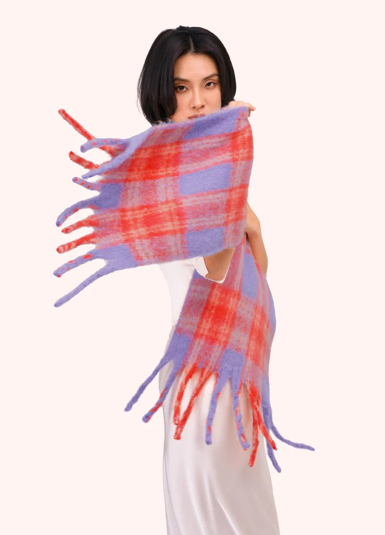 Powder Flora Cosy Scarf | Tangerine Mix