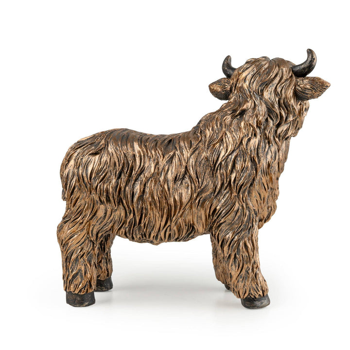 Highland Cow Ornament Bronze