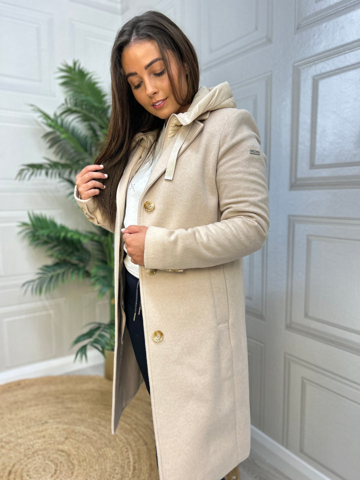Hv Society Woolmix Coat Arianna kit/Beige