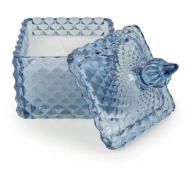Candlelight Small Square Embossed Jar Candle | Tianshui Sea Salt