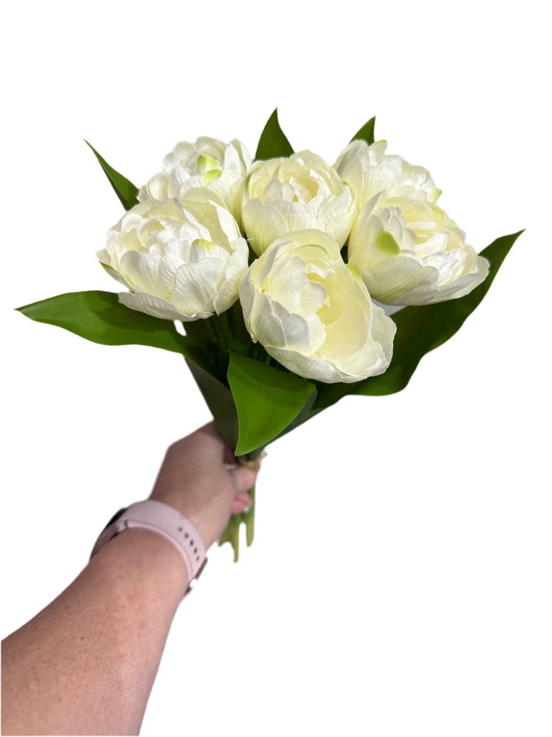 White Tulip Floral Bunch