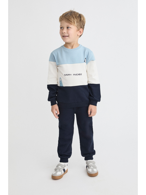 Street Monkey Boys Happy Friends Sweatshirt And Jogger Set