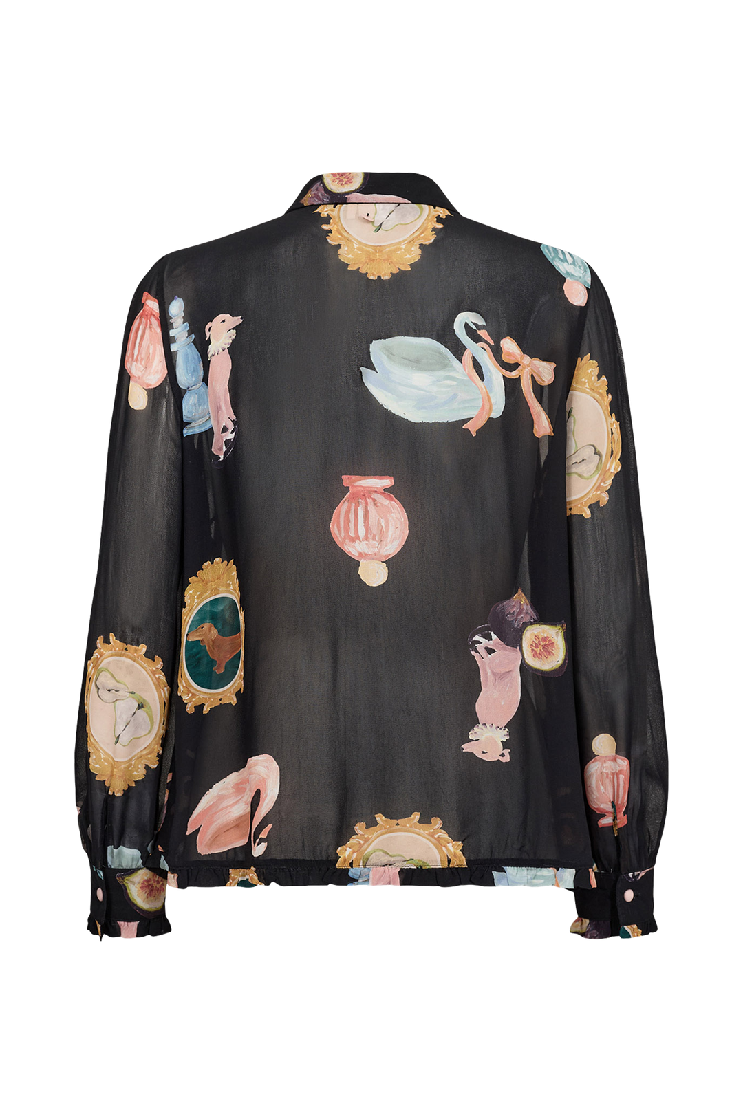 Numph Nuophelia Long Sleeve Shirt | Caviar