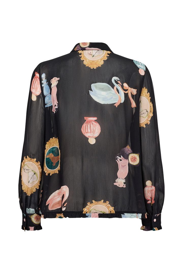Numph Nuophelia Long Sleeve Shirt | Caviar