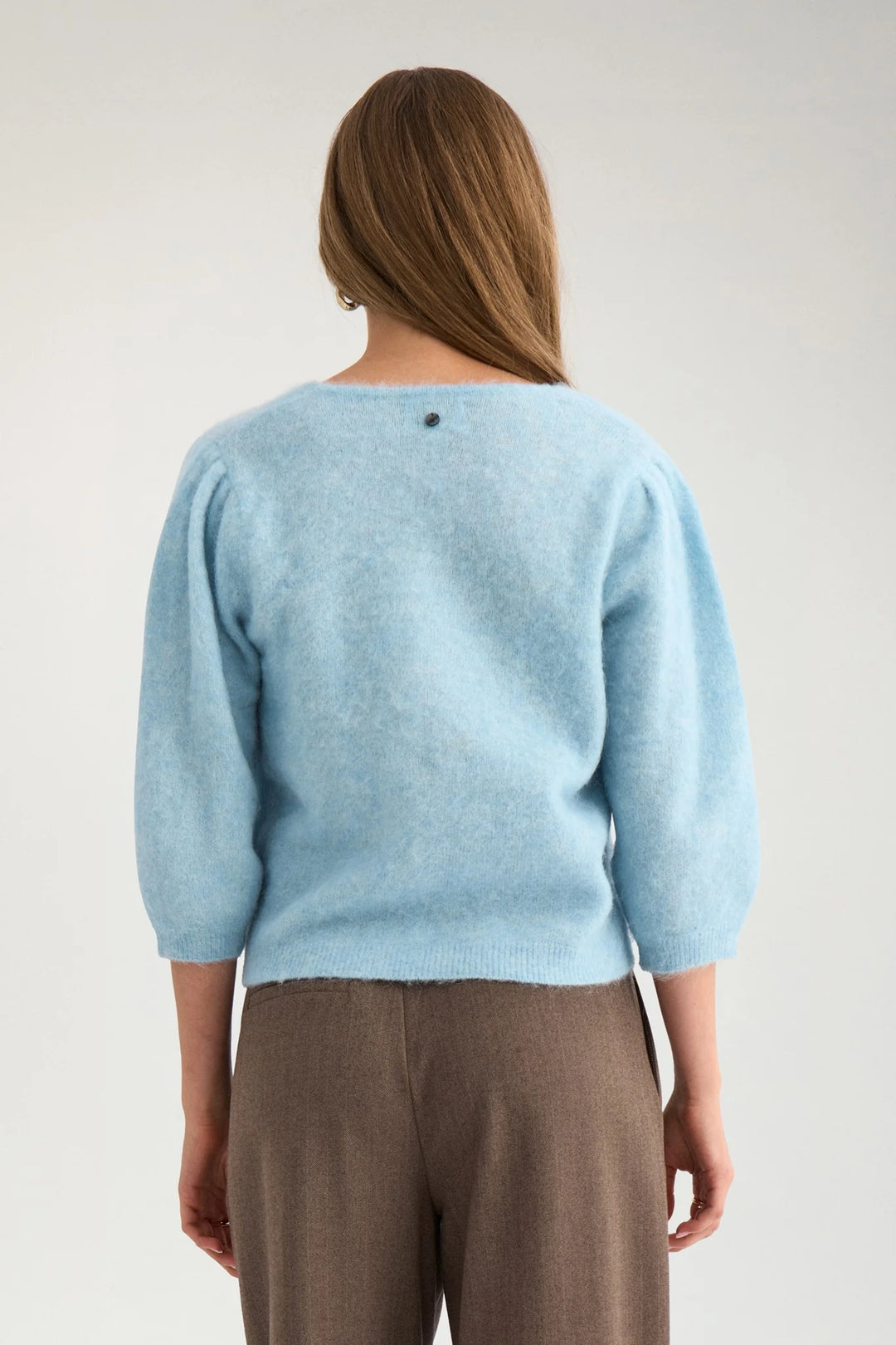 Numph Nusuri Brushed SS Cardigan | Forget Me Not