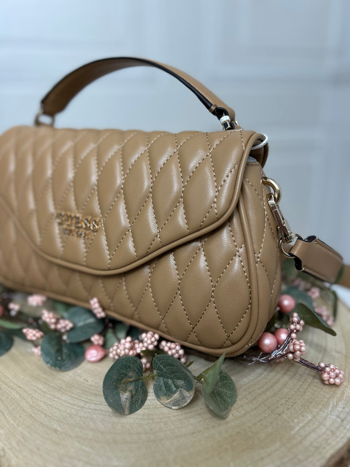 Guess Valla Beige Crossbody Bag