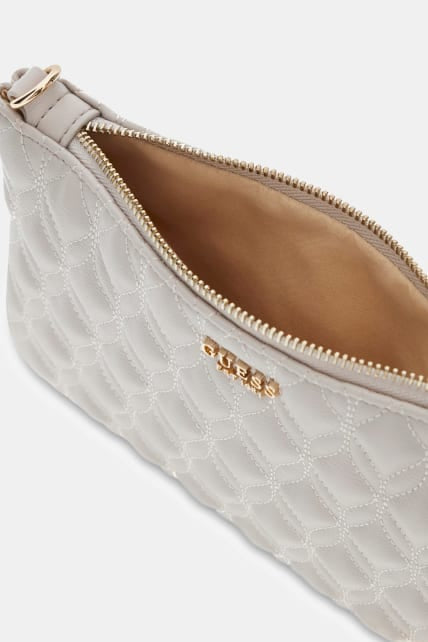 Guess Maxine Quilted Pouch | Light Beige