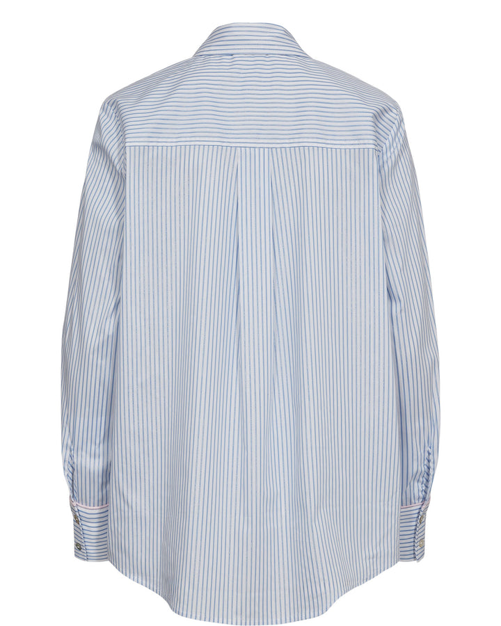 Numph Nulili Sequins Shirt | Floaty Blue