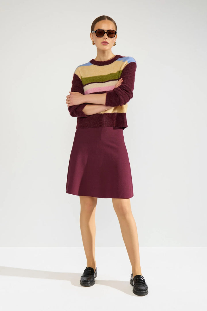 Numph Nuriette Pixel Stripe Pullover | Fig