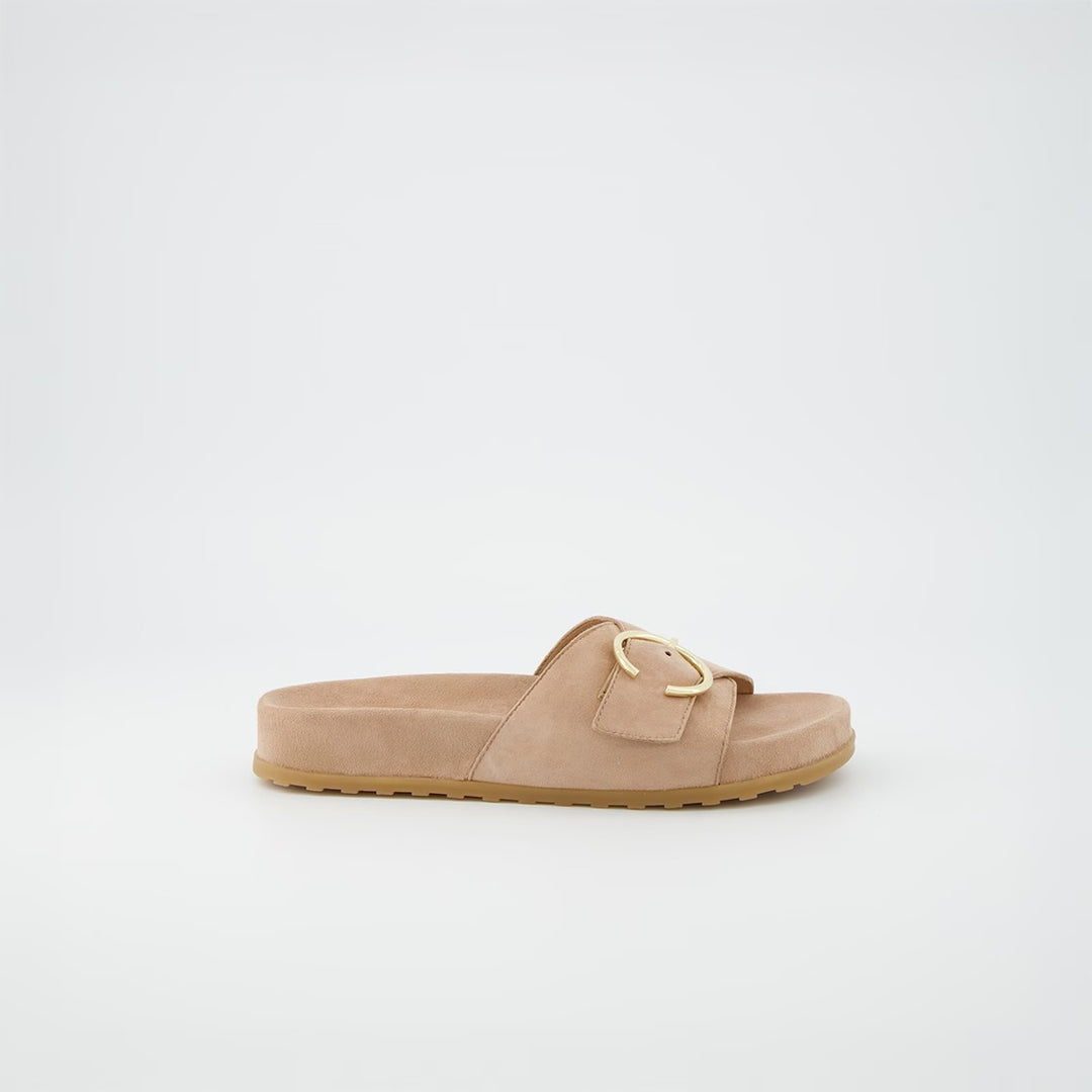 Paul Green Soft Velvet Rosewood Sandal