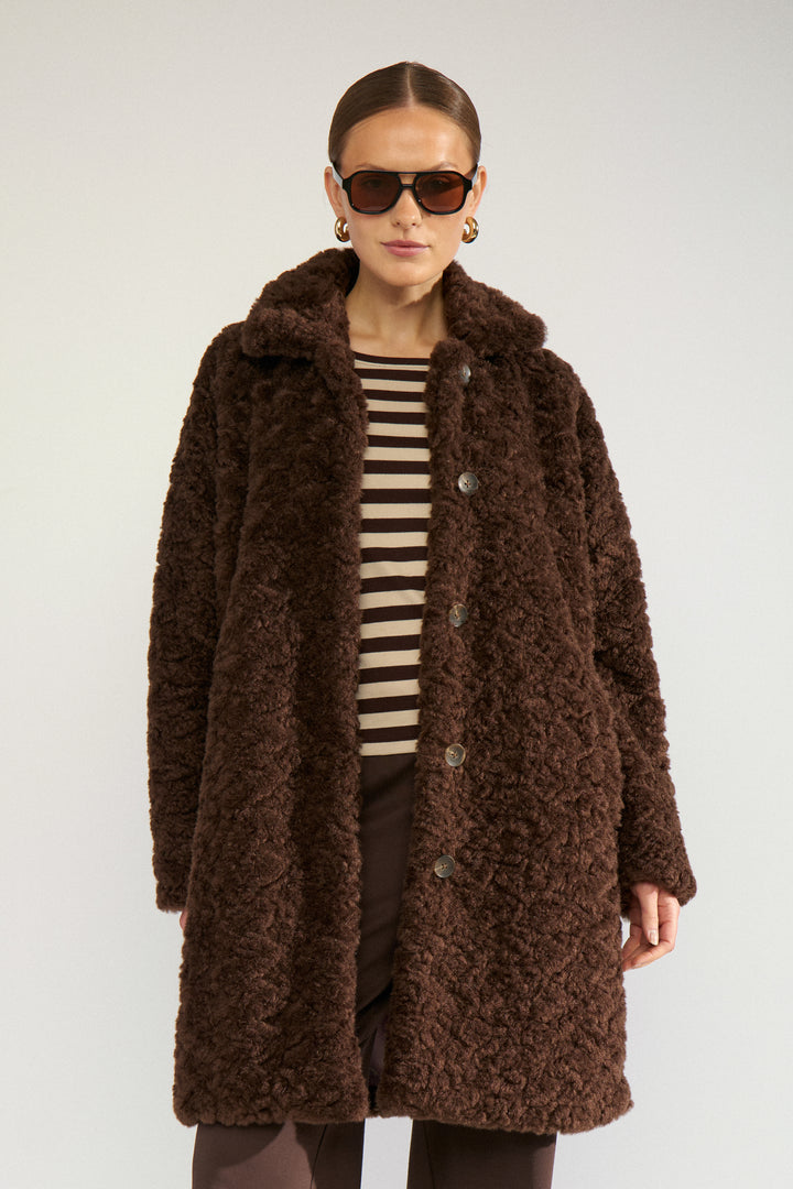 Numph Nufurda Jacket Black Coffee
