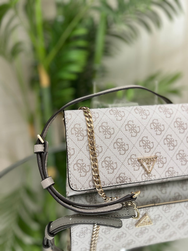 Guess Noelle Mini II Logo Dark Taupe Organiser Purse/Bag