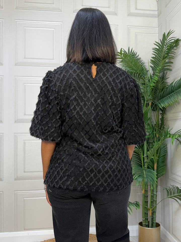 This Girl's Curiosity Black Sophia Top