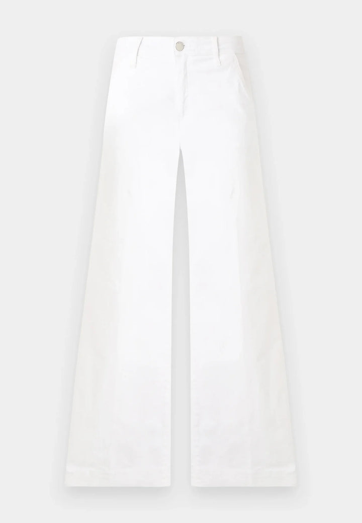 Guess Zoya White Wide Leg Cropped Jean