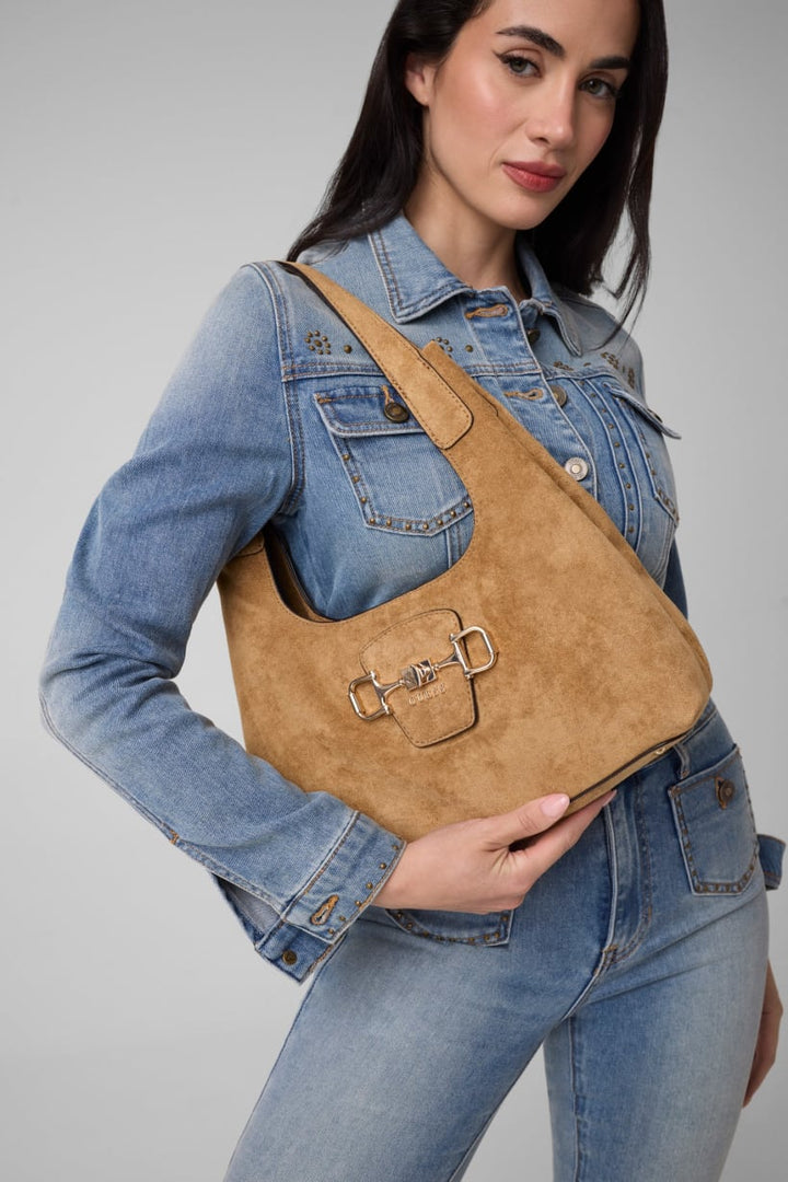 Guess Sunset Tan Hobo Bag