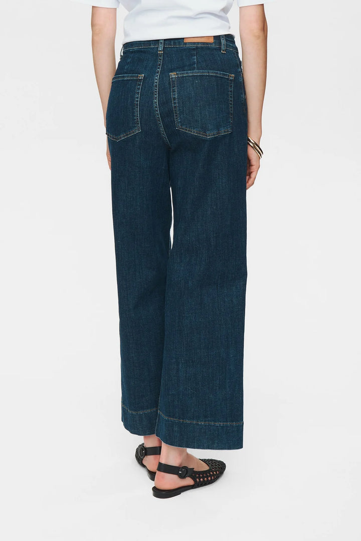Numph Nuparis Cropped Jeans | Dark Blue