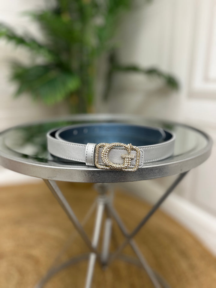 Guess Zalina Reversible Belt Sliver